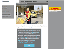 Tablet Screenshot of logistik.panasonic-service.de